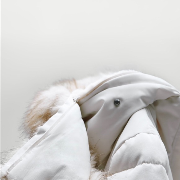 Zara Women’s Water Repellent Long Padded Coat - Picture 6 of 9